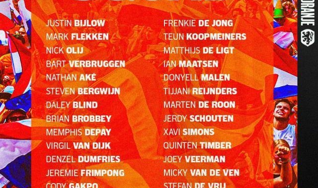 博鱼电竞-荷兰公布欧洲杯30人初选名单，齐尔克泽落选引争议